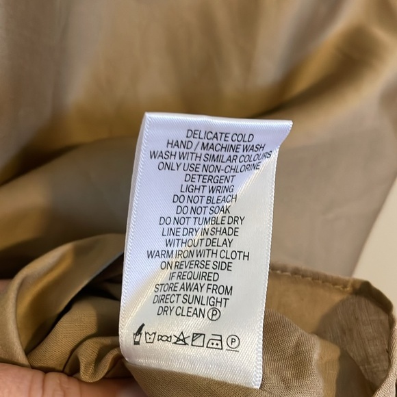 Aje Henriette Tie Strap Midi Dress US Women’s Size 6 Cut Out NWT Willow Brown - Picture 15 of 16